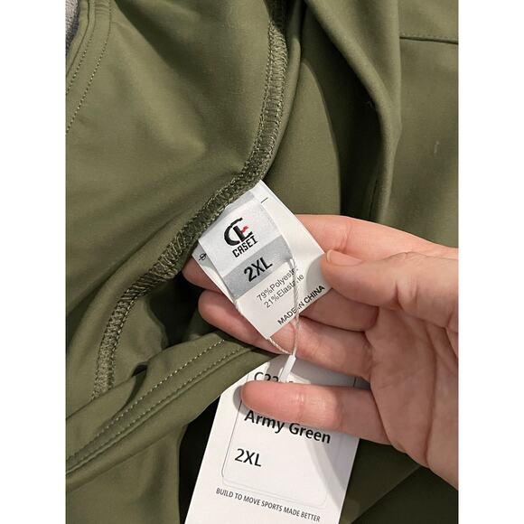 NWT Yoga Flare Leggings Women High Waisted Casual Pants Cargo 6 Pockets Green - Picture 7 of 14